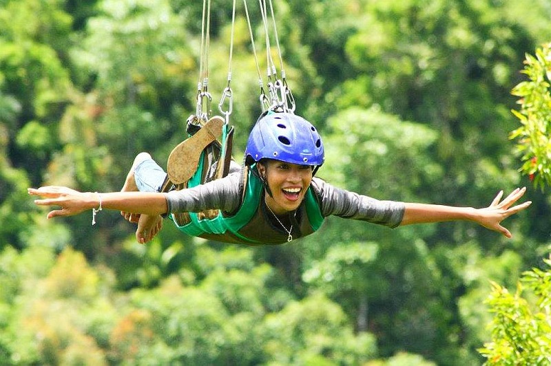 Bạn sẽ trải nghiệm trò chơi thú vị đi zipline